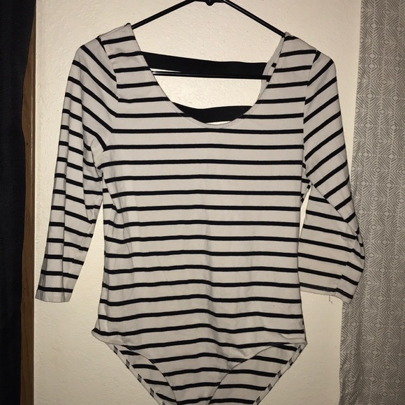 Striped Bodysuit - Picture 1 of 2